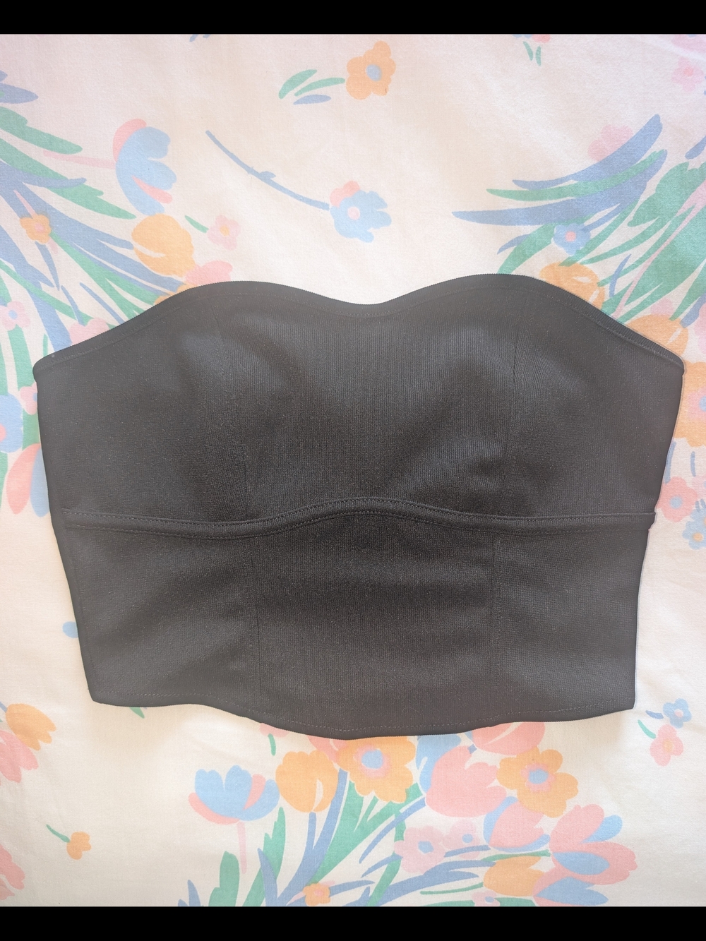 2/20$ 💓 H&M Black Strapless Bustier Top